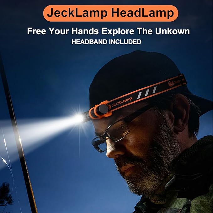 90 Degree EDC Flashlight, 1200 High Lumens Magnetic Flashlight with Clip, 6 Modes Rechargeable Led Headlamp, Pocket Tactical Flashlight for Working, Camping(Battery Included)