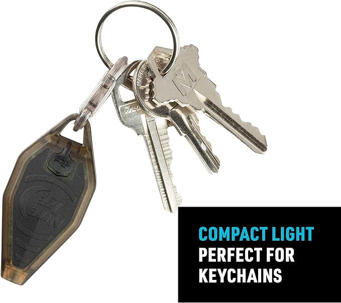 Nite Ize Radiant Rechargeable Microlight - Rechargeable Keychain Flashlight with LED Light - Microlight for Travel, Camping, Car Key Keychain & House Key Keychain - 12 Lumen Light
