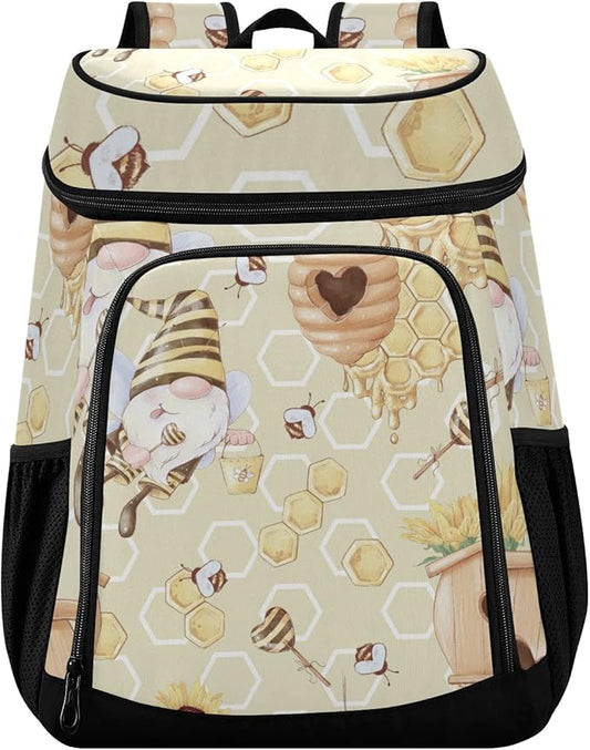 Cooler Backpack Insulated Leak Proof Beach Cooler Bag 30 Cans Waterproof Lightweight Soft Lunch Picnic Cooler for Men Women