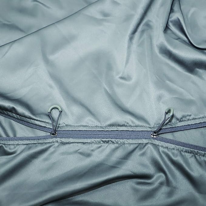 Browint Premium Sleeping Bag Liner with All Around Two-Way Zippers, 87"x41" Extra Wide Sleeping Sack for Hotel, Breathable Lightweight Travel Sheet, Multifunctional Bed Sheet for Camping, All Seasons