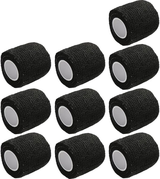 ESUPPORT 2 Inches X 5 Yards Self Adherent Cohesive Wrap Bandages Strong Elastic First Aid Tape for Wrist Ankle Pack of 10