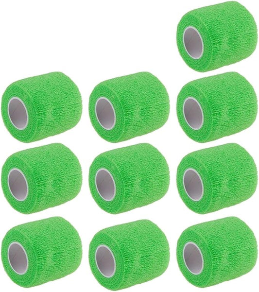 ESUPPORT 2 Inches X 5 Yards Self Adherent Cohesive Wrap Bandages Strong Elastic First Aid Tape for Wrist Ankle Pack of 10