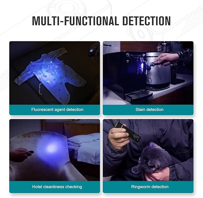 OLIGHT Arkfeld UV 365nm Black Light with 1000 Lumens White LED Flashlight, Rechargeable Flat Flashlight for Outdoors, Emergency, Working, Pet Urine Detection (Neutral White Light: 4000~5000K)