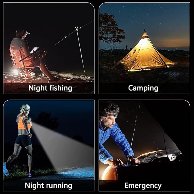 Cob Mini Keychain Flashlights 2000Lumen 7 Modes, Cob Light Rechagerable Light with Folding Bracket, Outdoor Flashlight as Bottle Opener and Magnet Base, Camping and Running (Traditional)