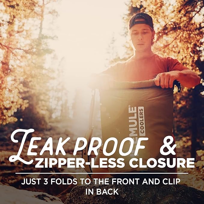 ICEMULE Classic Collapsible Sling Strap Cooler Hands Free, 100% Waterproof, Floats, 24+ Hours Cooling, Soft Sided Cooler for the Beach, Concerts, Traveling, RV-ing, Hiking, Kayaking, Camping & Fishing