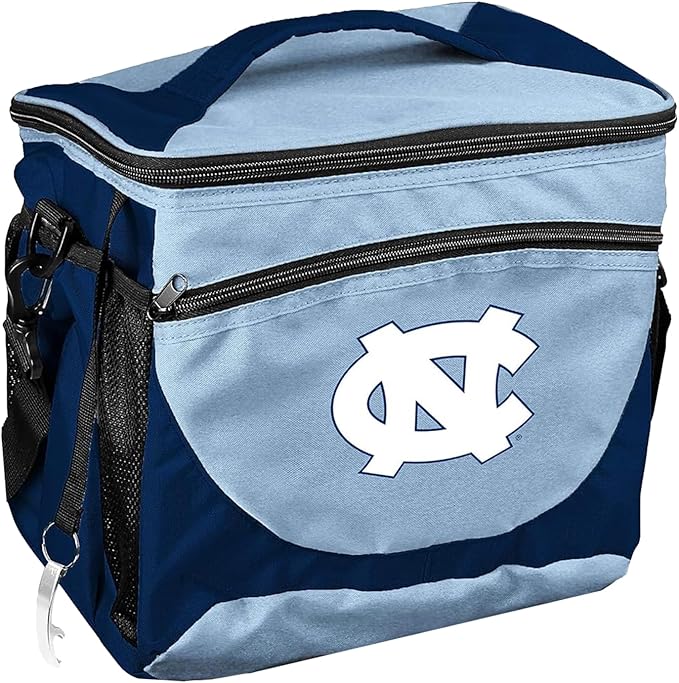 Logo Brands NCAA Unisex Adult 24-Can Cooler with Bottle Opener and Front Dry Storage Pocket, One Size, Multicolor