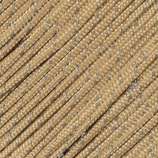 West Coast Paracord – 95 Tensile Strength - 1 Strand Reflective Paracord (10 Feet, Tan)