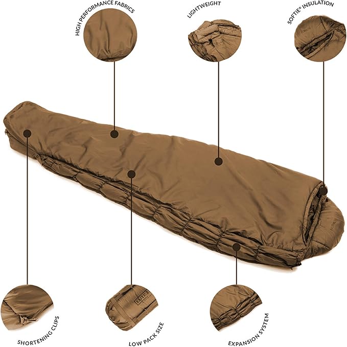 Snugpak Softie Elite 1 Sleeping Bag, 47 Degree, Expanda Panel System for Extra Space