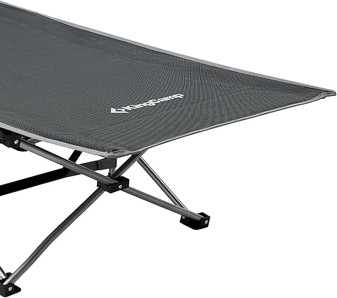 KingCamp Folding Camping Cot for Adults,Portable Sturdy Sleeping Cot with Carry Bag Outdoor Lightweight Camping Bed Support 264 lbs,Large Outdoor Foldable Travel Cots for Camping Beach Home Nap