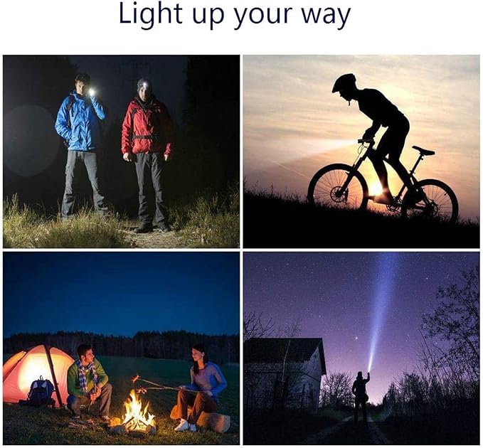Brightes Flashlight high lumens,Powerful Tactical Flashlights,Adjustable Focus,Waterproof LED Flashlights for Camping Emergencies