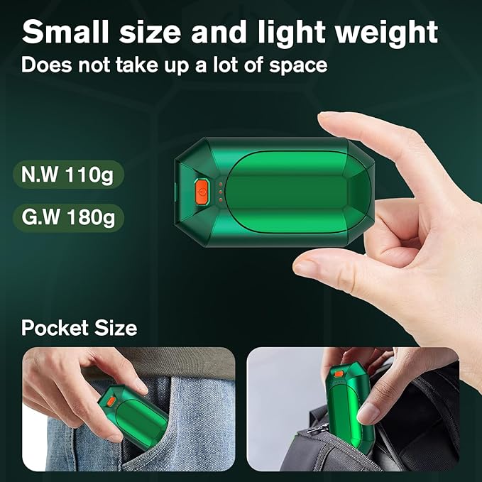2 Pack πππ§π πππ«π¦ππ«π¬ Rechargeable,Portable Electric Hand Warmers Reusable,USB Handwarmers,Outdoor/Indoor/Working/Studying/Camping/Hunting/Golf/Pain Relief/Game/Warm Gifts for Men Women Kids