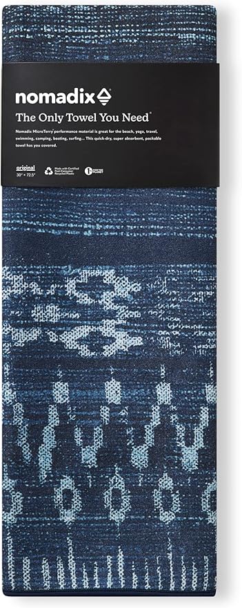 Nomadix Original Towel - Perfect for Beach, Pool, Travel, Camping, Yoga - Made with Recycled Materials - Super Absorbent - Sand Resistant - 72.5x30