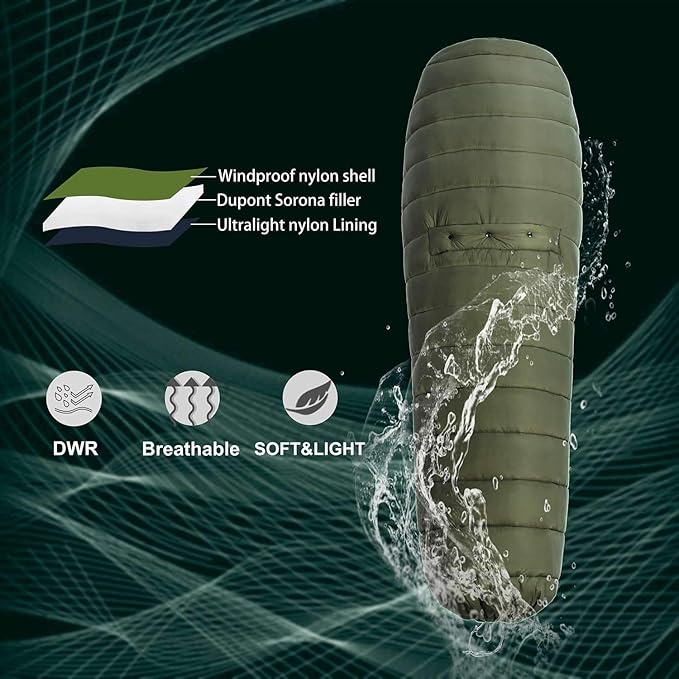 Onewind Hammock Top Quilt with Footbox, Lightweight and Portable Sleeping Quilt Camping Sleeping Bag for Backpacking and Hiking
