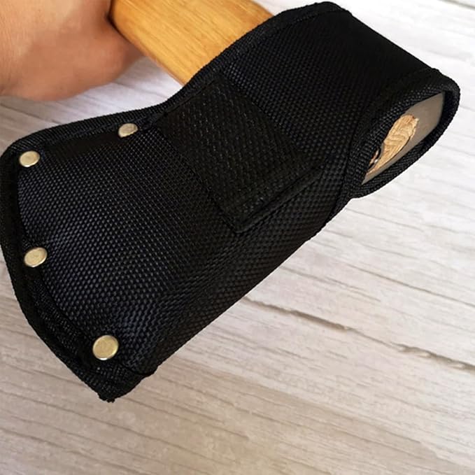 2 PCS Axe Holster,Hatchet Sheath,Leather Small Axe Head Cover for 1-1/4lb Axe,Double Snap Hatchet Protector Axe Cover, Axe Head Cover for Outdoor Hiking Outdoors Work,for Camping Lover Outdoor