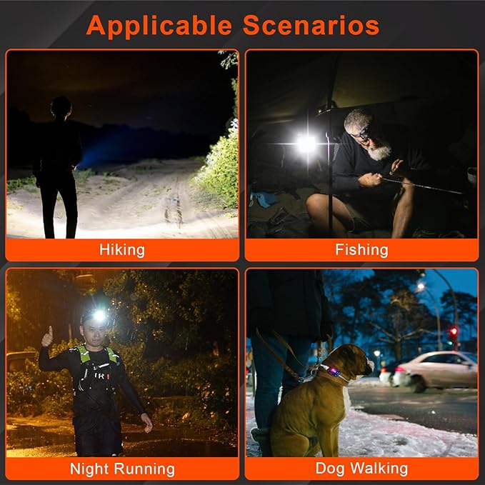 800LM Mini EDC Keychain Flashlight, 8 Modes Rechargeable Flashlights with 3 Color Lights, Portable Pocket LED & COB Flashlight with Clip for Emergency/Camping/Work, Warning Flash, Waterproof
