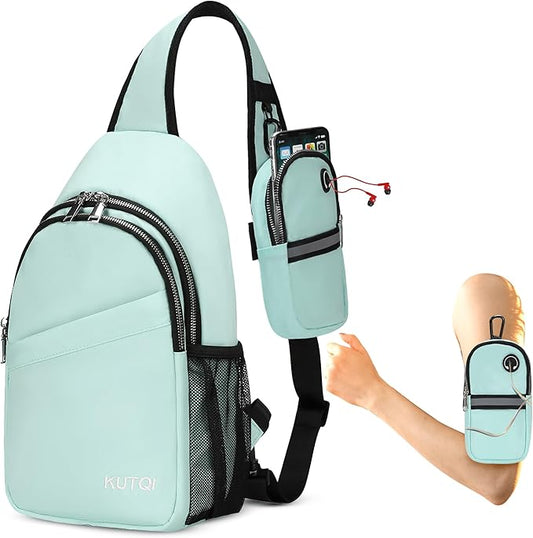 Sling Backpack Crossbody Sling Bag for Women Men Multipurpose Travel Essentials Hiking Chest Bag Daypack