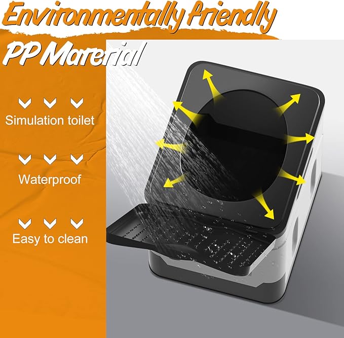 Portable Potty for Camping Folding Portable Toilet for Adults Car Toilet Camp Toilet Outdoor Toilet for Boat/Hiking/Long Trips/Travel/Beach Black