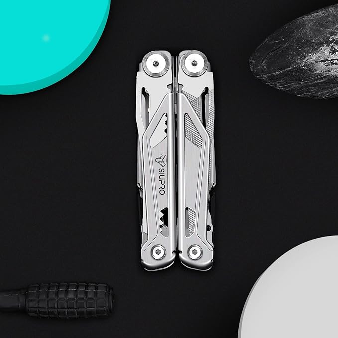 Multitool Pocket Knife for Men, Tactical Multi Tool With Scissors, Saw, Survival Folding Pliers with Replaceable Wire Cutters for Camping, Outdoor, Gifts Ideas, SD-10
