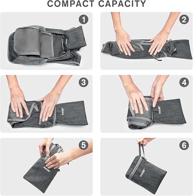 G4Free 10L/15L/20L Hiking Backpack Lightweight Packable Hiking Daypack Small Travel Outdoor Foldable Shoulder Bag
