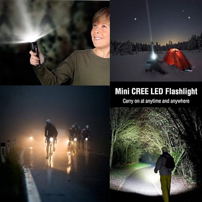 yIFeNG Tactical Flashlight Led Flashlight High Lumens S1000 - T6 Upgraded Flash Light Ultra Bright with Zoomable 5 Modes, Camping Accessories for Outdoor Emergency Gear (2 Pack)