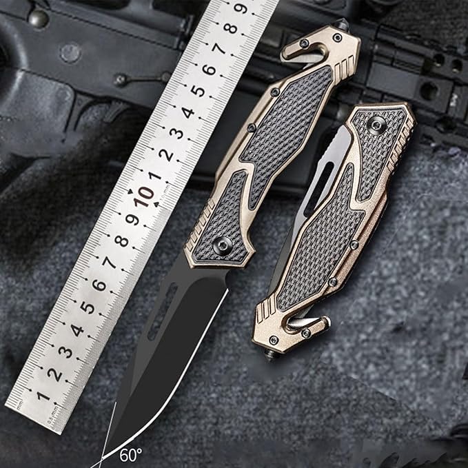 10MOONS Folding Pocket Knife, 8inch Assisted Opening Folding Knife, Tactical Pocket Knife Ourdoor Hiking Camping Tactical Survival and EDC
