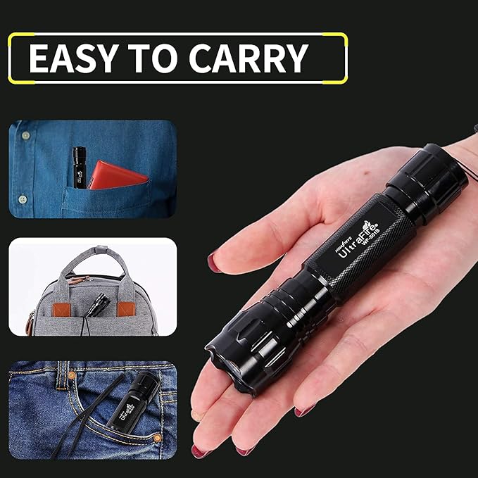 ULTRAFIRE Tactical Flashlight, WF-501B 800 Lumens Super Bright 5 Mode Mini LED Flashlight,IPX-65 Waterproof EDC Handheld Torch for Outdoor Camping and Hiking