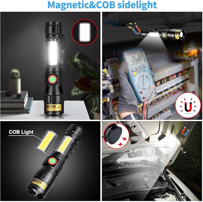 DARKBEAM 365nm UV Flashlight Black Light LED, 3-in-1 Ultraviolet Flashlight USB -C Rechargeable Woods Lamp Mini, Blacklight Flash Light Powerful Focusable for Pet Urine & Rock Detection, Curing Resin