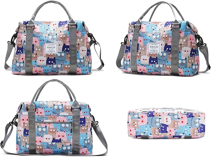 Travel Duffle Bag Weekender Overnight Gym Tote with Dry and Wet Separated Pocket for Women Girls Shoulder Workout Duffel Bag Water Resistant (leopard print)