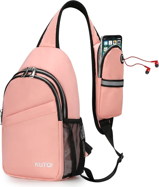 Sling Backpack Crossbody Sling Bag for Women Men Multipurpose Travel Essentials Hiking Chest Bag Daypack