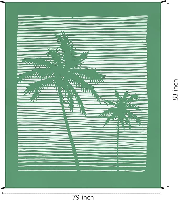 Beach Blanket Waterproof Sandproof Extra Large Beach Mat 79" X 83"/120"x108"for 1-8 Adults Quick Drying Durable Outdoor Picnic Mat for Beach Travel Camping Hiking