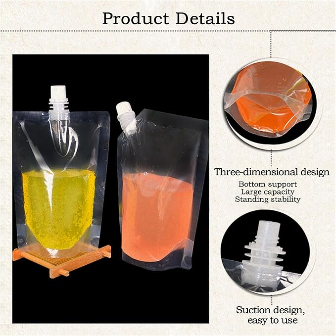 32oz Collapsible Emergency Water Container Bag BPA Food Grade Storage Jug No-Leak Freezable Odorless Drink Juice Pouches for Outdoor Sport Camping Hiking Backpack Plastic Flask(11Pack Big opening)