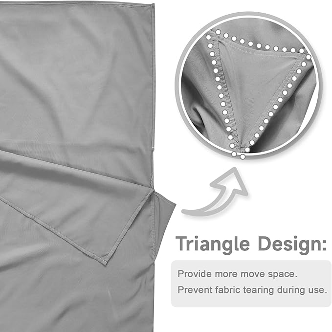 Sleeping Bag Liner, Sleep Sack Travel Sheets, Two-Way-Zipper Expose Feet Separately, Portable Single Camping Sheet for Hotel,Hostels,Business Trips