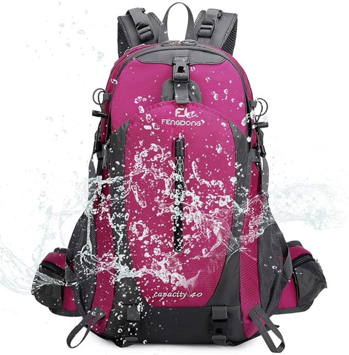 40L Waterproof Lightweight Hiking,Camping,Travel Backpack for Men Women
