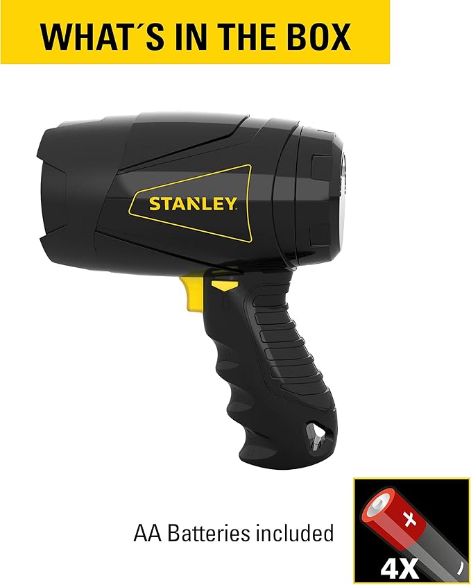 Stanley SL3WAKS Compact 400 Lumen LED Alkaline Spotlight , black