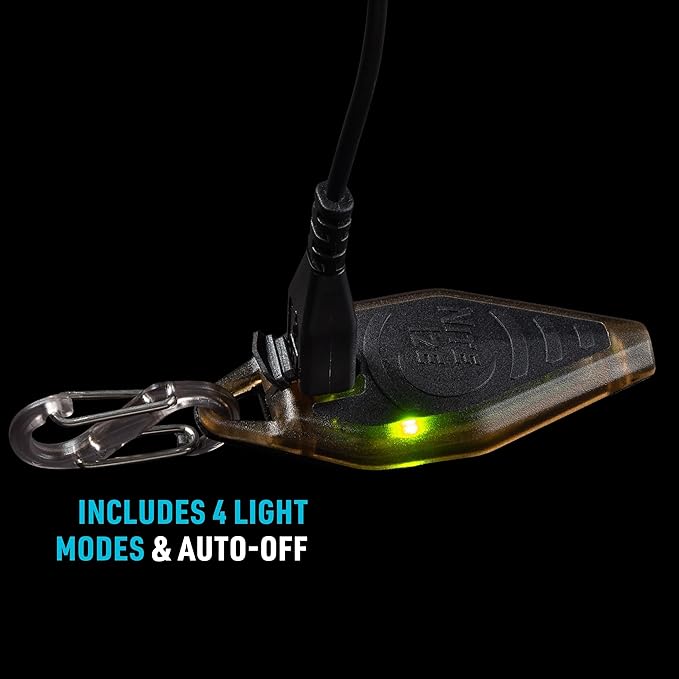 Nite Ize Radiant Rechargeable Microlight - Rechargeable Keychain Flashlight with LED Light - Microlight for Travel, Camping, Car Key Keychain & House Key Keychain - 12 Lumen Light