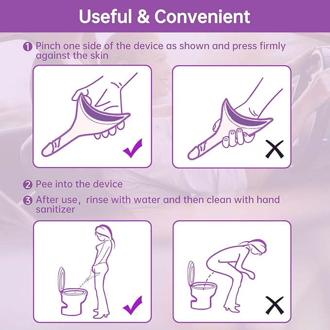 Female Urinal Device Pee Cloth for Women She Pee Stand Up Portable Urinal Pee Rag for Camping Outdoor Hiking Travel