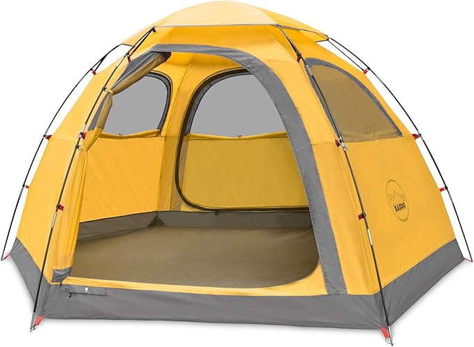 KAZOO Outdoor Camping Tent 2/4 Person Waterproof Camping Tents Easy Setup Two/Four Man Tent Sun Shade 2/3/4 People