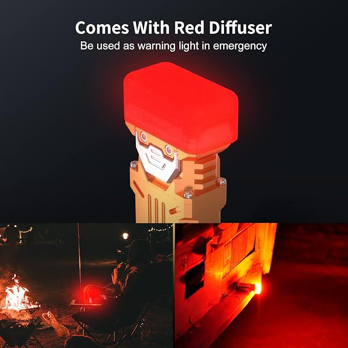 WUBEN X2 1,800 High Lumens Outdoor Pocket Flashlight 90+ High CRI, 175° Floodlighting Mini Rechargeable Flashlight for EDC, Camping, Night Walk, Emergency with 6 Light Modes(Copper)