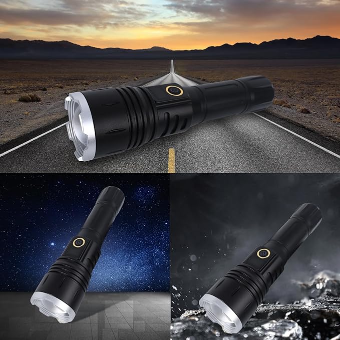 Flashlights High Lumens,Led Flashlight, Zoomable, High Lumen, Tactical Flashlight,Perfect for Camping and Adventure。