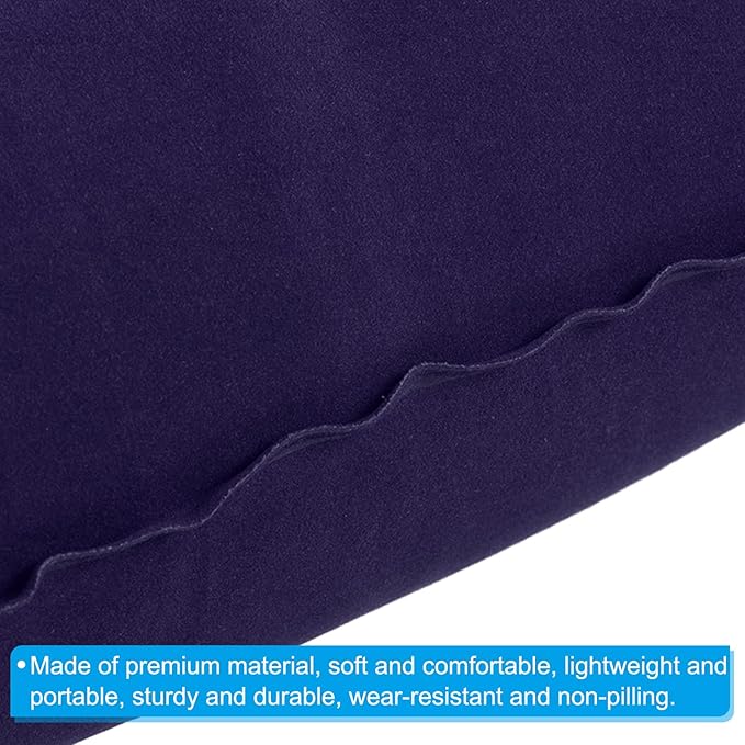 PATIKIL Inflatable Pillow, 2 Pack Ultralight Camping Travel Pillow Desk Rest Neck Support for Hiking Backpacking Office, Gray Dark Purple