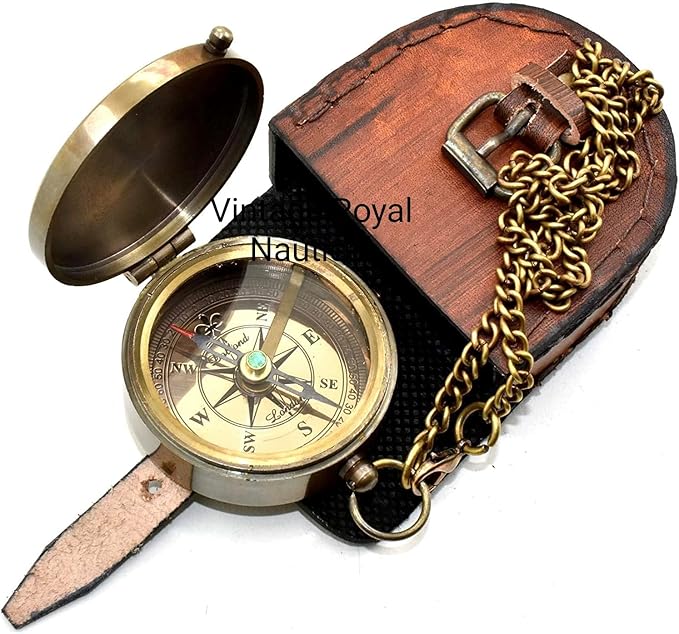 Engraved Brass Compass Gift To My Son/Nautical Gift For Son From Dad/Gift To Son From Mom/Gift For Son,Father Son Gift,Mother Son Gift,Love Mom,Son From Mom, Love Dad/With Leather Case