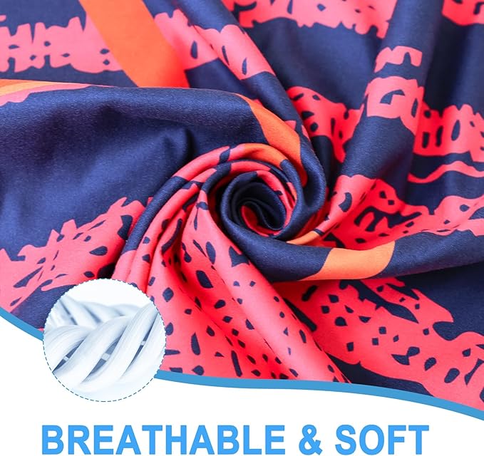 Bnuitland Flamingo Pattern Beach Towel (35X75 inches), Oversized Quick Drying Absorbent Sand Free, Cute Towels for Travel Swimming Pool Picnic, 88% Polyester and 12% Polyamide,Pink