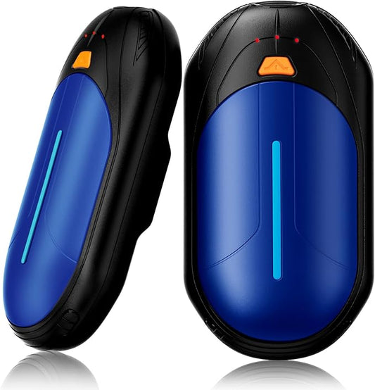 Hand Warmers Rechargeable 2 Pack, Electric Hand Warmers with 20Hrs Long Heating, 2 in 1 Portable Handwarmers Cordless USB Pocket Hands Heater Outdoor Warm Gift for Hunting, Golf, Camping, Ski