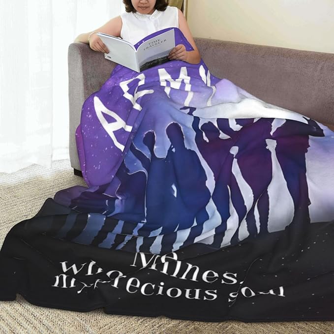 Blanket 40"X50" Soft and Comfortable Warm Fleece Throw Full Picture of Idol Group Blankets Yoga Blankets Beach Blanket Picnic Blankets for Dorm Room Decor Sofa Bed Camping Travel All Season