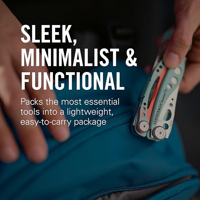 LEATHERMAN, Skeletool CX, 7-in-1 Lightweight, Minimalist Multi-Tool for Everyday Carry (EDC), Home, Garden & Outdoors, Verdant Green
