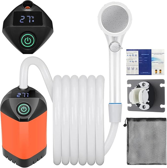 Solar Shower Bag, Solar Heating Camping Shower Bag, 5Gal(20L) Portable Camping Shower Bag, with Removable Hose and On-Off Switchable Shower Head, for Outdoor Traveling/Climbing/Hiking/Beach/Swimming