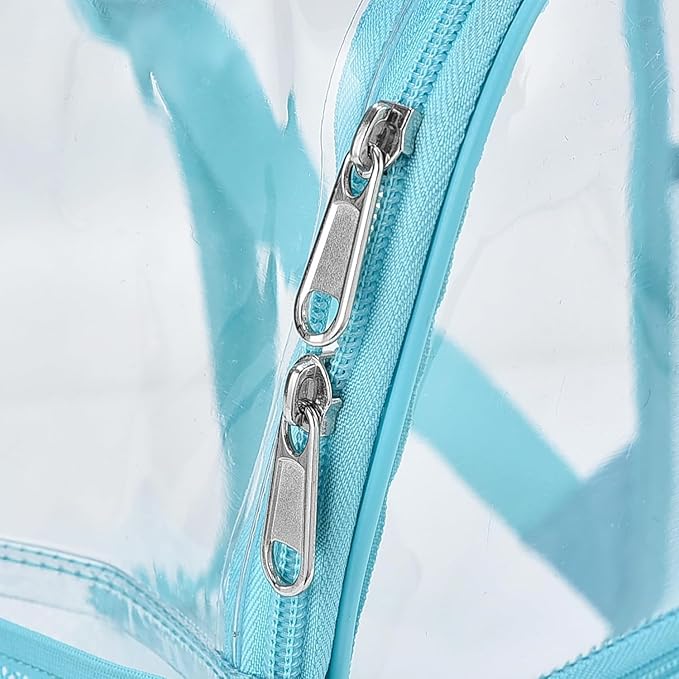Oraben Clear Backpack for Stadium Events Clear Stadium Backpack 12x6x12 Bag (Enhanced Strap, Teal)