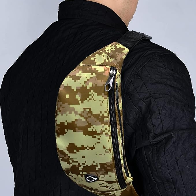 Fanny Pack for Men Women, Waterproof Sports Waist Bag Pack, Belt Bag for Travel Hiking Running