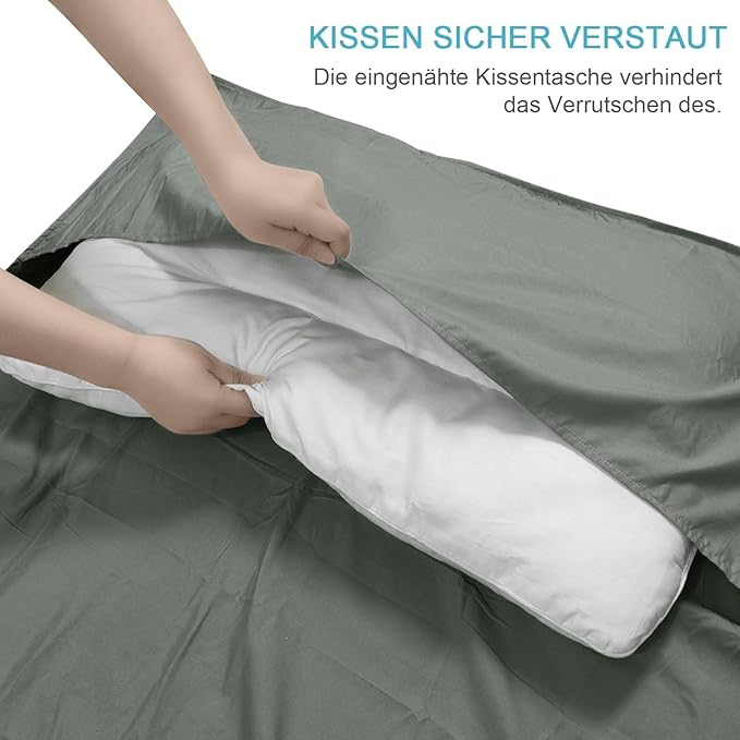 Sleeping Bag Liner, Adult Sleep Sack & Travel Sheets, Lightweight Single and Portable Camping Sleeping Bag Liners - Ideal for Traveling, Hostels and Camping