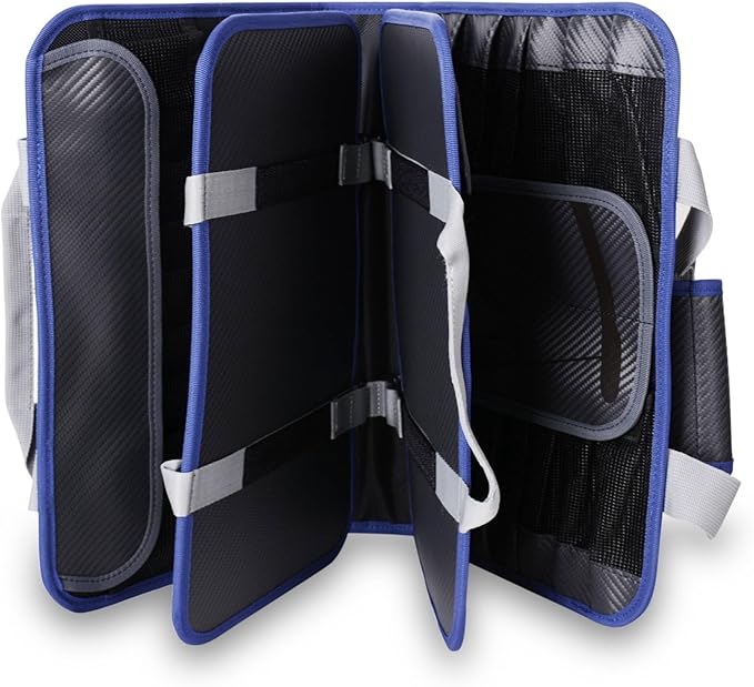 Mustad Jig Bag, Water-Resistant 500-Denier Tarpaulin, Velcro Strap Closure, Practical Outer Mesh Pocket
